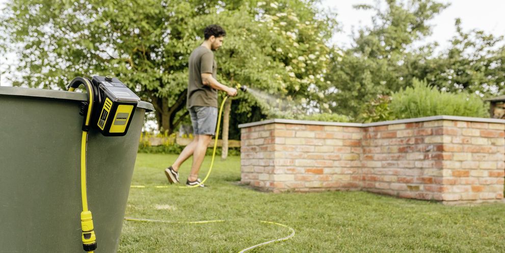 Watering the garden with Kärcher tips