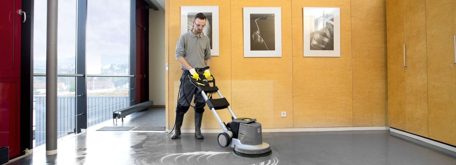 Office floor covering coating