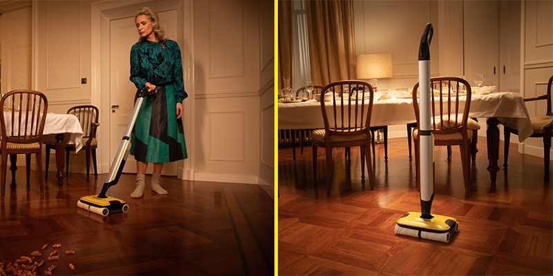 FC 7 Cordless floor cleaner removes all types of dry and wet daily dirt