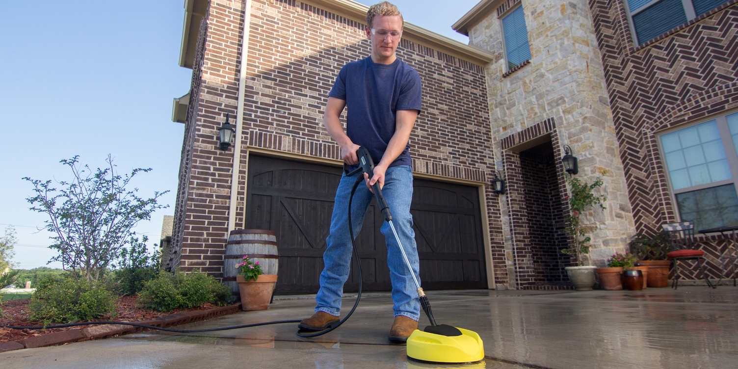 Karcher 11 Inch Surface Cleaner Cleans Driveway
