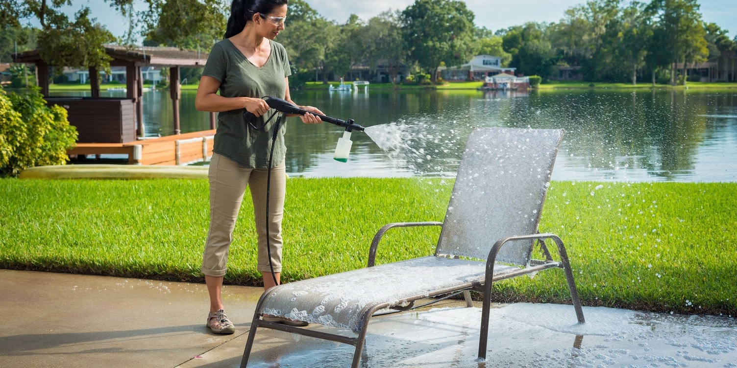 Karcher Multipurpose Detergent Cleans Patio Chair