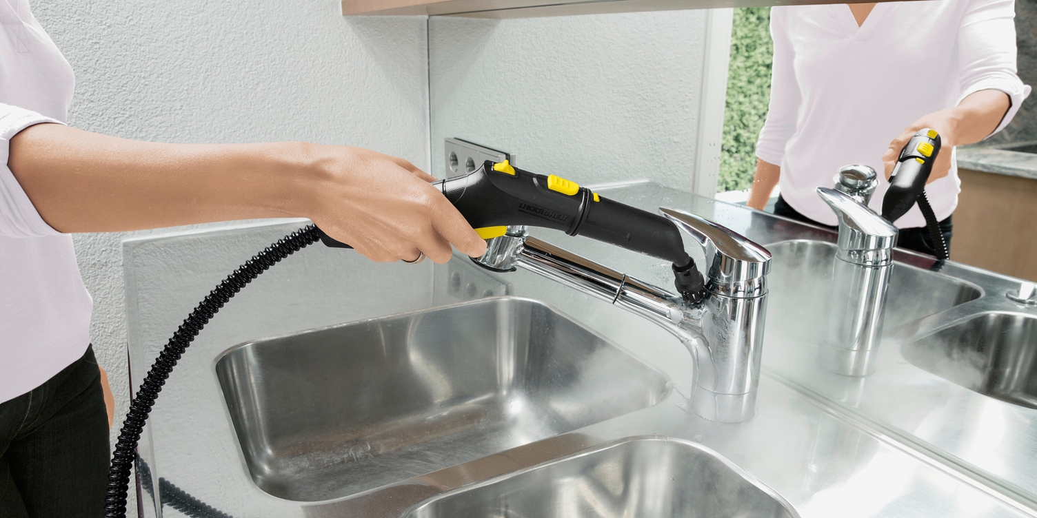 Karcher Steam Cleaners Clean Faucets