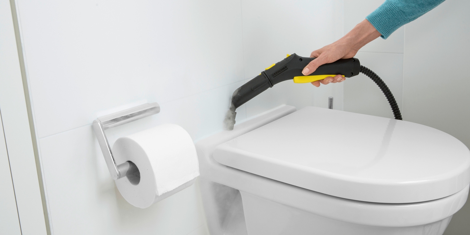 Karcher Steam Cleaners Clean Toilets and Bathroom Areas