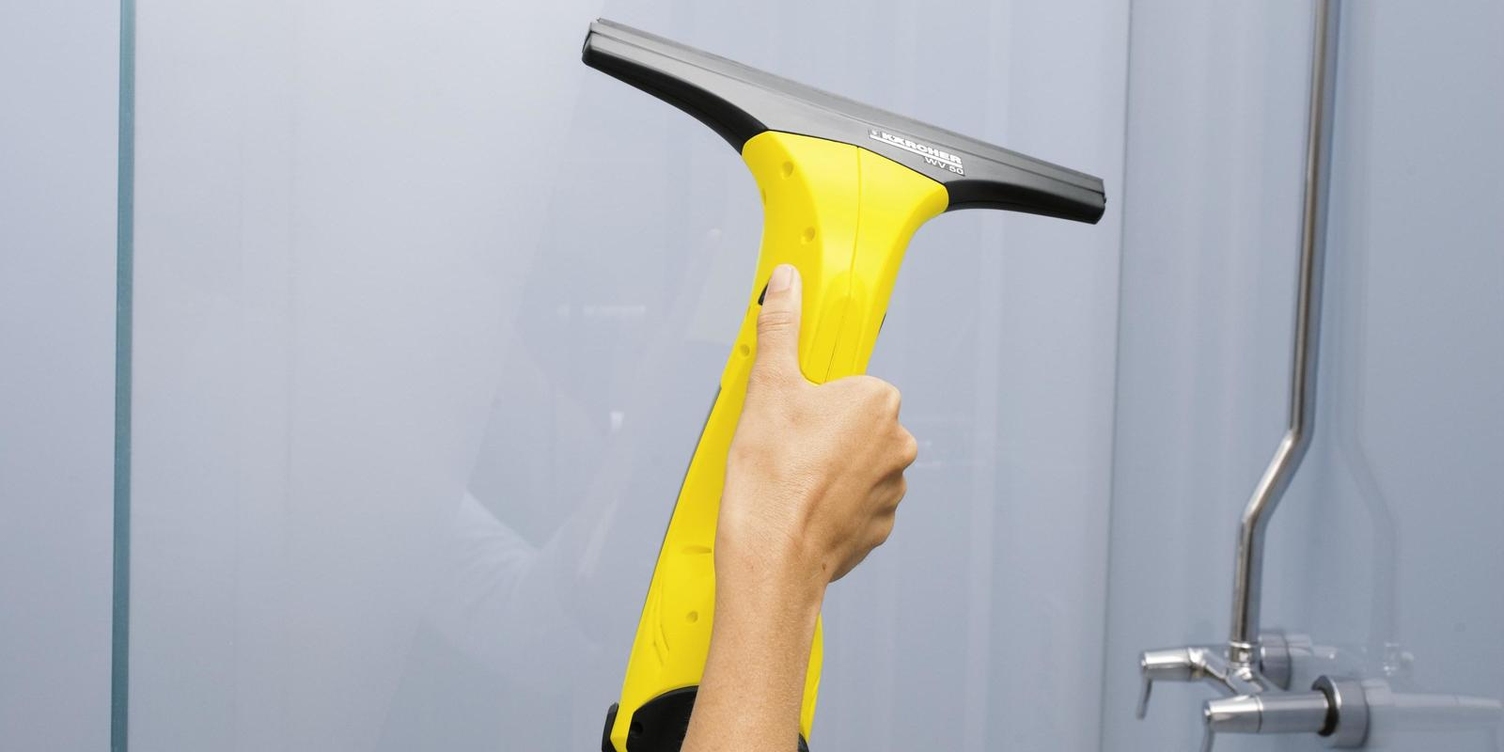 Karcher Window Vac Cleans Shower Doors and Stalls