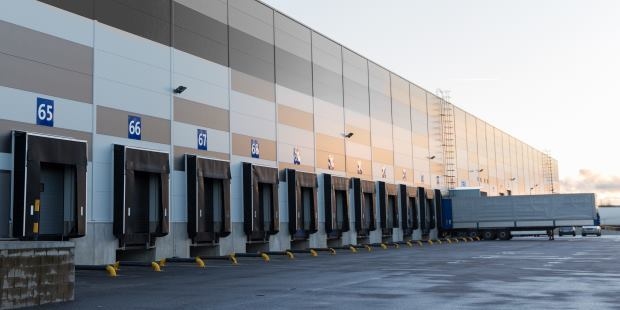 Outdoor view of a loading dock