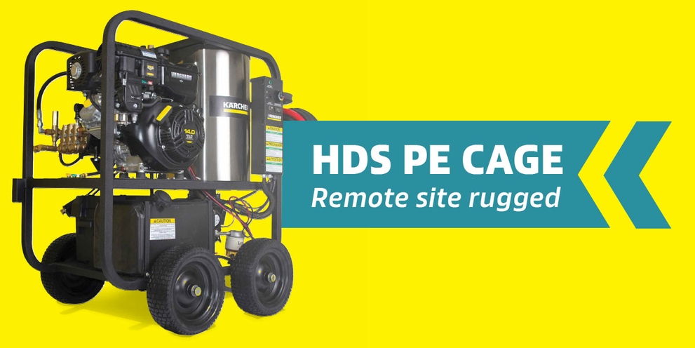 HDS PE Cage Hot Water Gas Pressure Washer HDS PE Cage Hot Water Gas Pressure Washer product photo