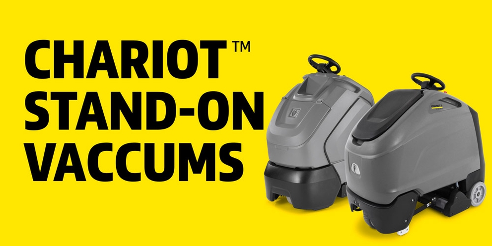Chariot Stand-On Vacuums Illustrated image of Chariot Stand-On Vacuums