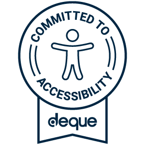 Deque Systems Deque Committed to Accessibility Badge
