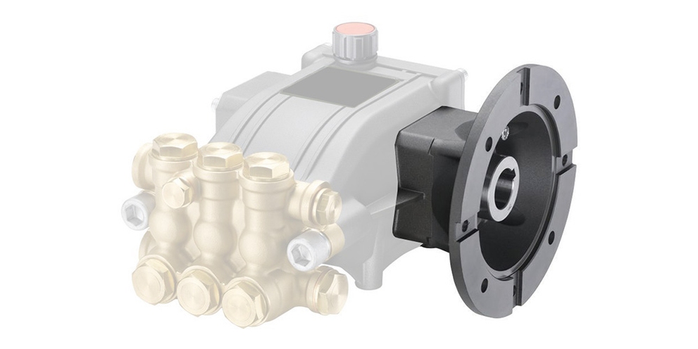 Illustrated image of a pressure washer pump highlighting its direct-drive connection.