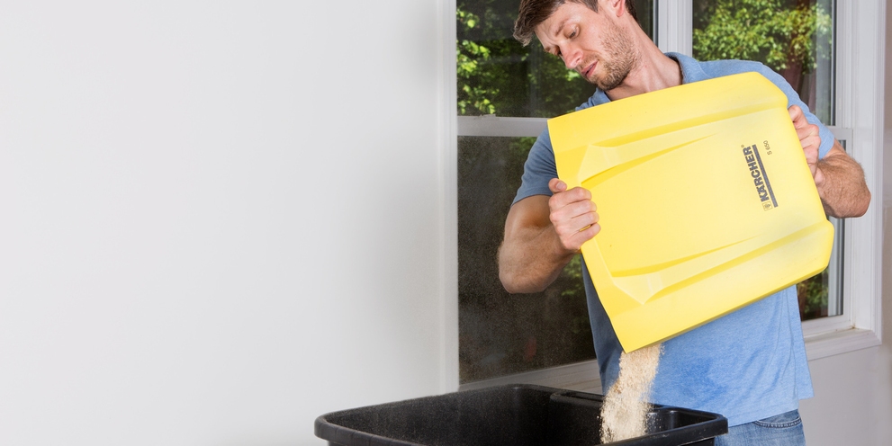Karcher S650 Push Sweeper Easy to Empty Container
