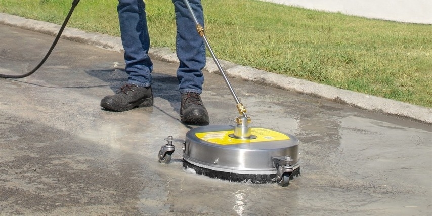 Karcher 15 Inch Metal Surface Cleaner 4000 psi Cleans Business Sidewalk