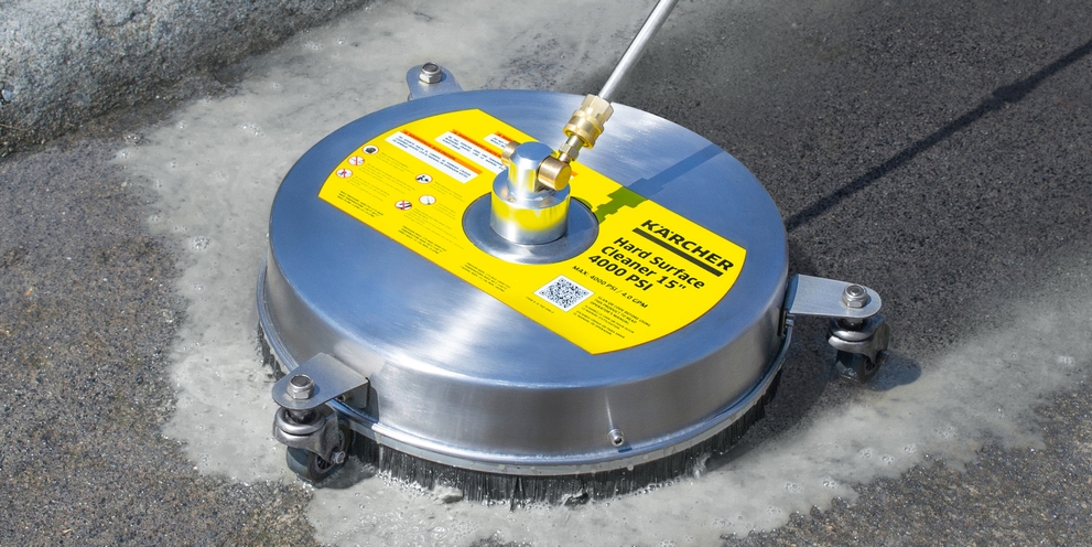 Karcher 15 Inch Metal Surface Cleaner 4000 psi Closeup Cleaning Karcher 15 Inch Metal Surface Cleaner 4000 psi Closeup Cleaning