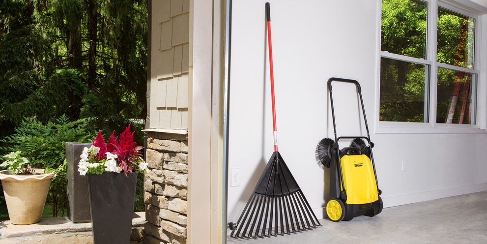 Karcher S650 Push Sweeper Easy to Store in Garage