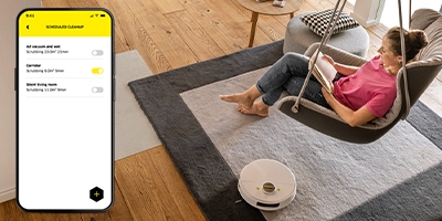 Creating a cleaning plan via the timer function Creating a cleaning plan via the timer function