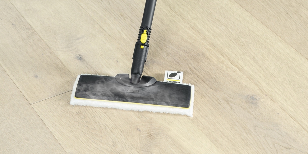 steam cleaning on wood floors steam cleaning on wood floors with a Kärcher steam cleaner
