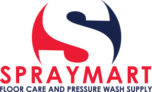 Spraymart logo Spraymart logo in blue and red colors