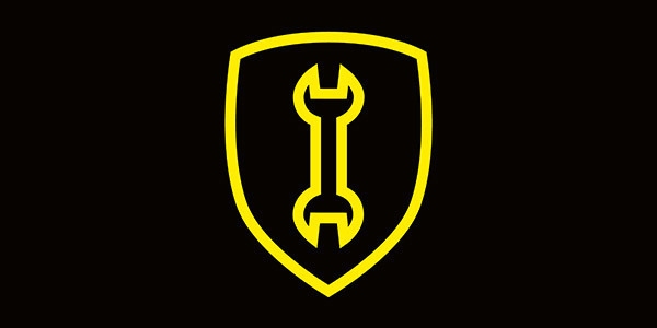An icon of a shield with a wrench inside it.