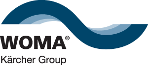 WOMA Kärcher Group logo WOMA Kärcher Group logo in dark blue and black colors