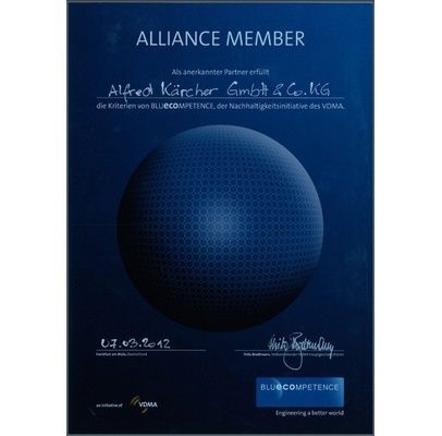 Blue Competence Urkunde