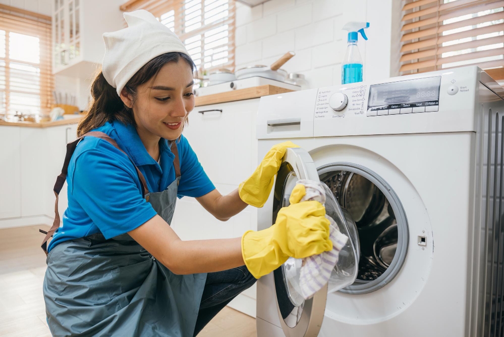 cách vệ sinh máy giặt cửa ngang