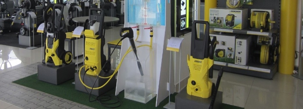 karcher center Sài Gòn trưng bày máy phun rửa áp lực cao