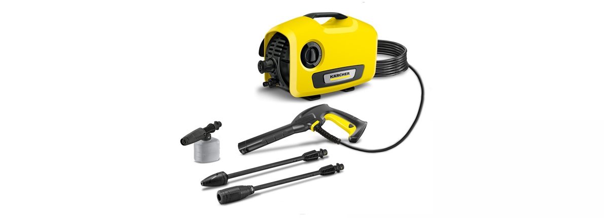 Máy phun rửa áp lực cao K 2 Silent Karcher hoạt động êm hơn so với mẫu trước Máy phun rửa áp lực cao K 2 Silent