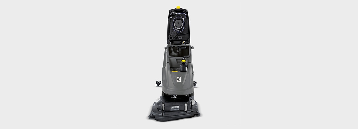 Automatic tank rinsing on scrubber dryers Automatic tank rinsing on scrubber dryers
