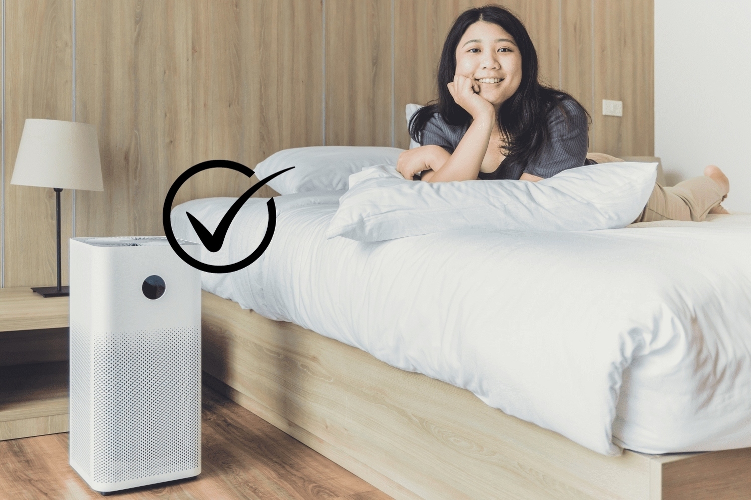 vị trí đặt máy lọc không khí trong phòng ngủ