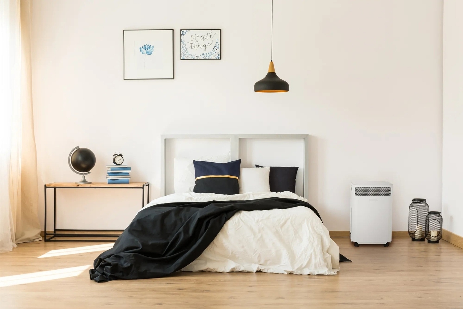 vị trí đặt máy lọc không khí trong phòng ngủ