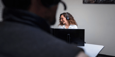Person getting a consultation in a Kärcher Center