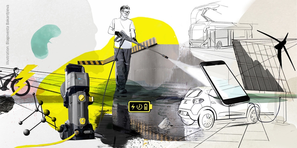 Cái nhìn tổng quan về tương lai của việc lưu trữ năng lượng di dộng với Karcher tương lai của pin năng lượng di dộng