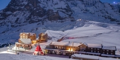 Kleine Scheidegg by night Kleine Scheidegg by night