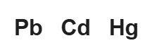 Disposal for Pb (lead), Cd (cadmium), or Hg (mercury)